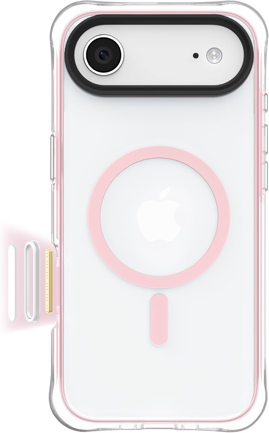 iPhone 18 Pro Max/17 Pro Max Case Clear, for MagSafe, Pink
