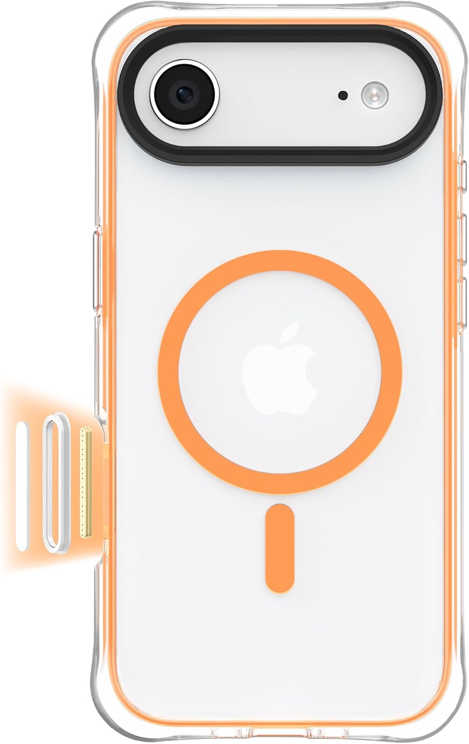 iPhone 18 Pro Max/17 Pro Max Case Clear, for MagSafe, Pink