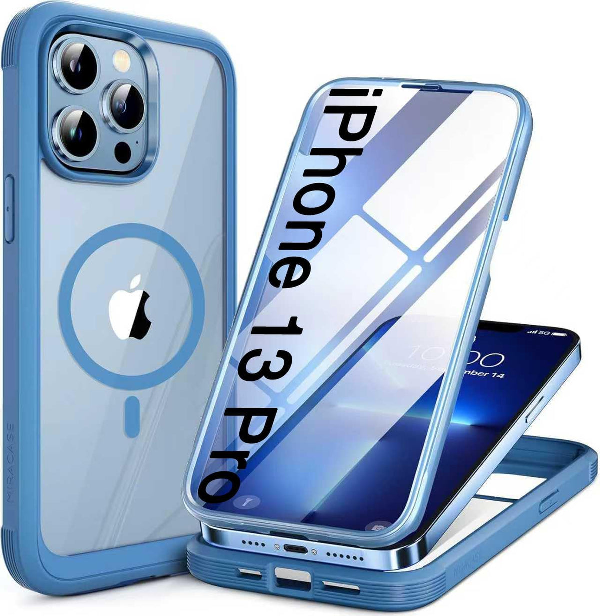 Clear Full-Body MagSafe Case for iPhone 17 Pro Max 6.9", Built-in Screen & Camera Protector