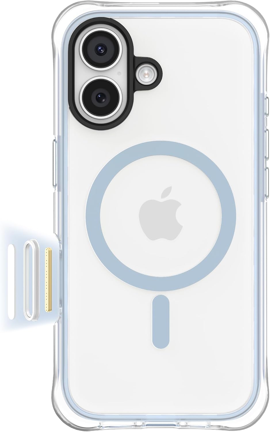 iPhone 18 Pro Max/17 Pro Max Case Clear, for MagSafe, Pink