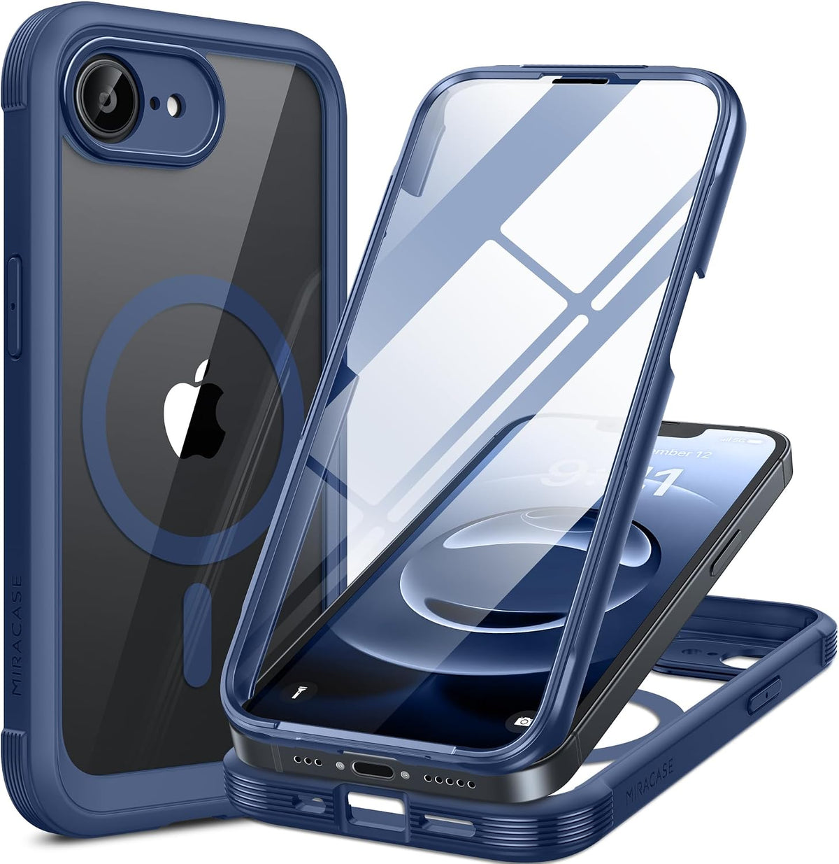 Clear Full-Body MagSafe Case for iPhone 17 Pro Max 6.9", Built-in Screen & Camera Protector