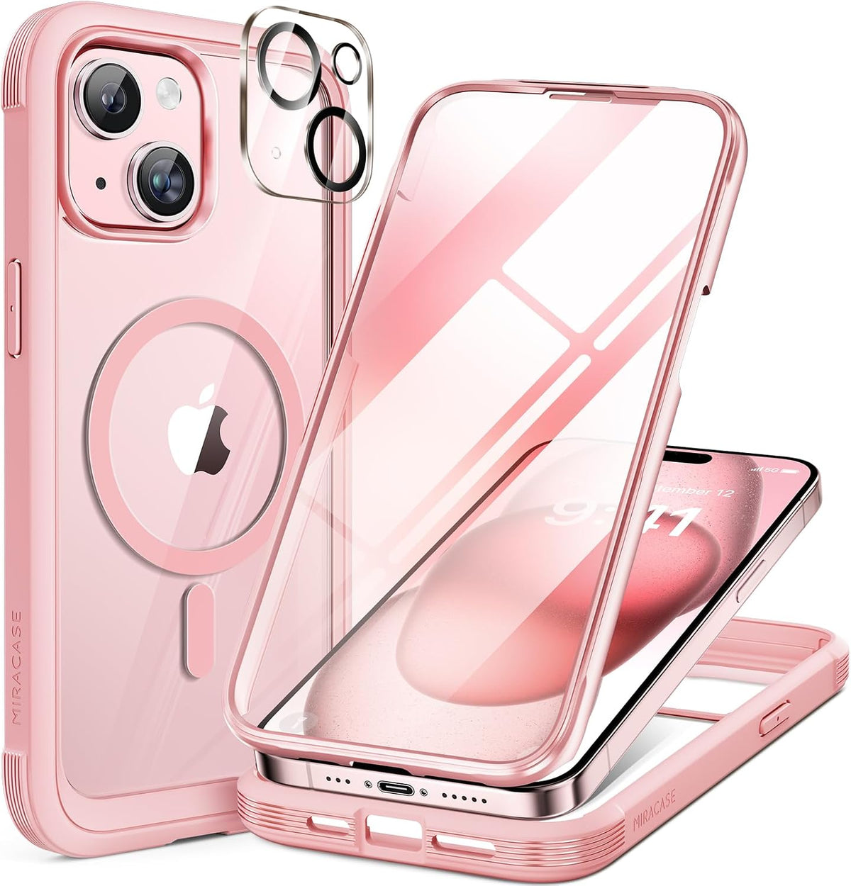 Clear Full-Body MagSafe Case for iPhone 17 Pro Max 6.9", Built-in Screen & Camera Protector