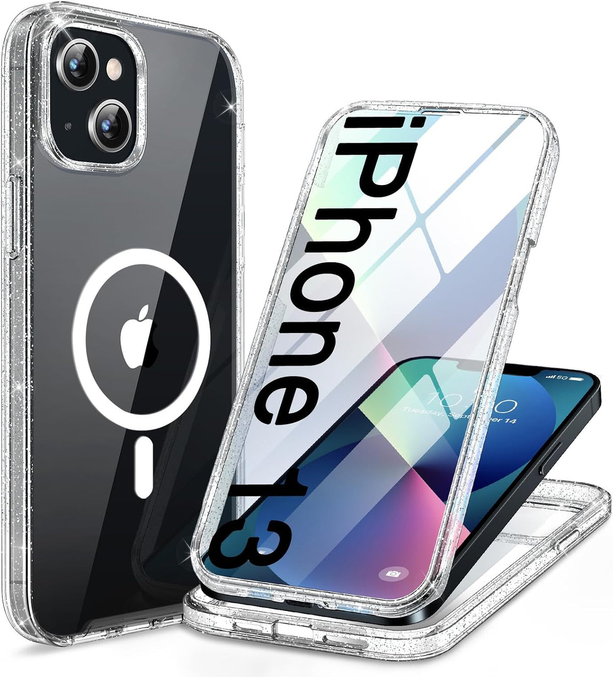 Clear Full-Body MagSafe Case for iPhone 17 Pro Max 6.9", Built-in Screen & Camera Protector