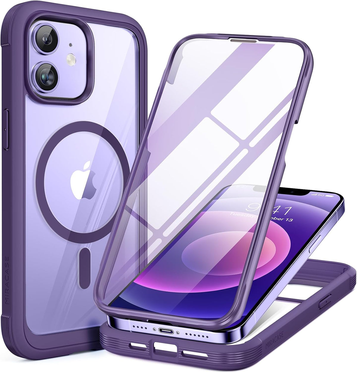 Clear Full-Body MagSafe Case for iPhone 17 Pro Max 6.9", Built-in Screen & Camera Protector