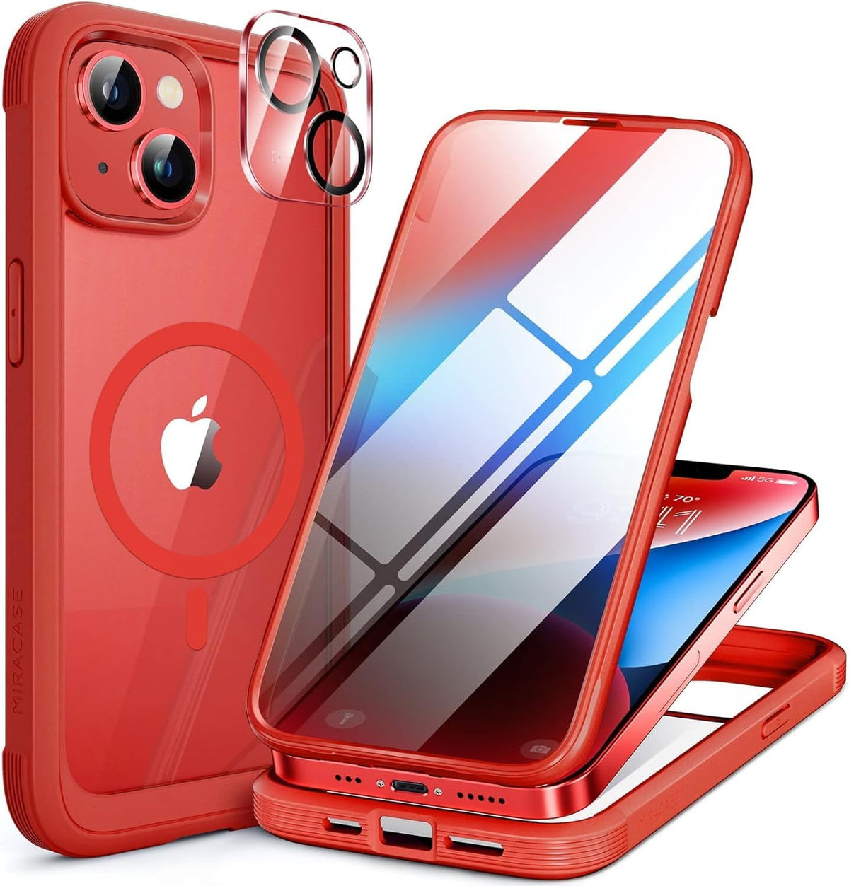 Clear Full-Body MagSafe Case for iPhone 17 Pro Max 6.9", Built-in Screen & Camera Protector