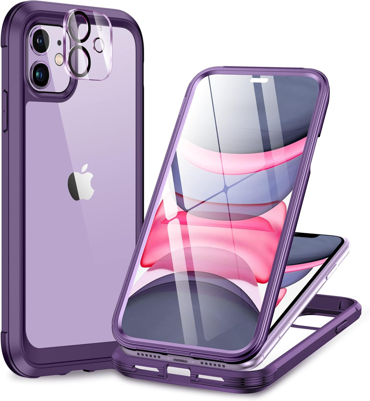 Clear Full-Body MagSafe Case for iPhone 17 Pro Max 6.9", Built-in Screen & Camera Protector