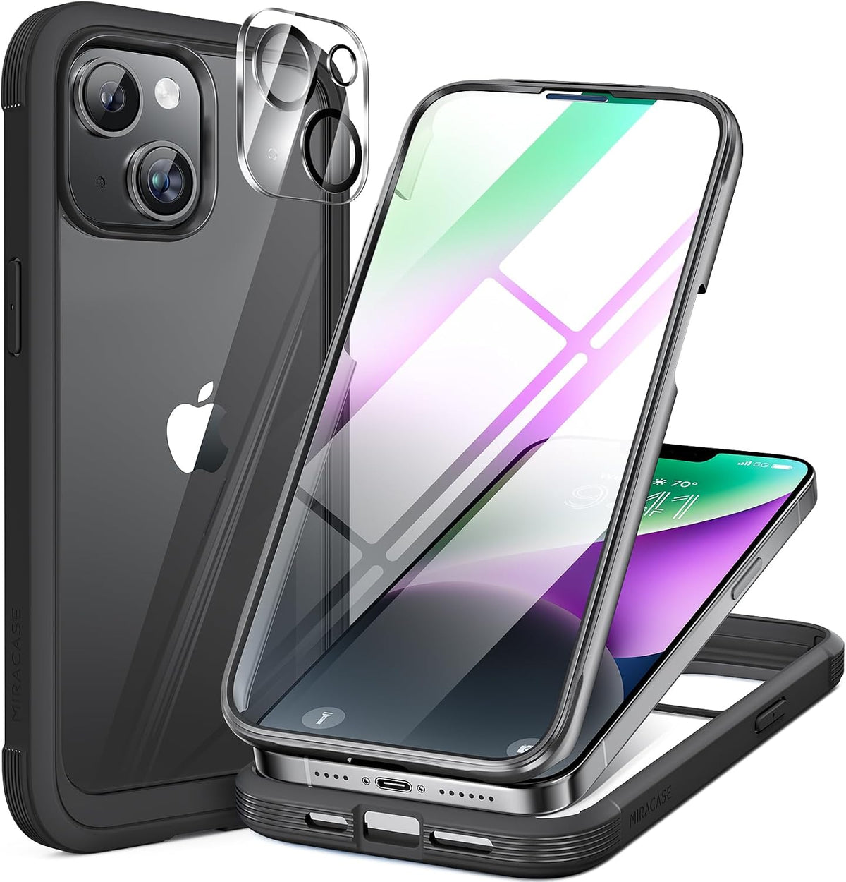 Clear Full-Body MagSafe Case for iPhone 17 Pro Max 6.9", Built-in Screen & Camera Protector