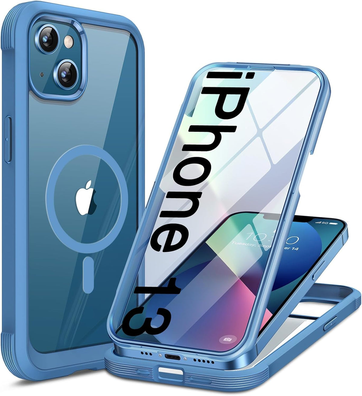 Clear Full-Body MagSafe Case for iPhone 17 Pro Max 6.9", Built-in Screen & Camera Protector