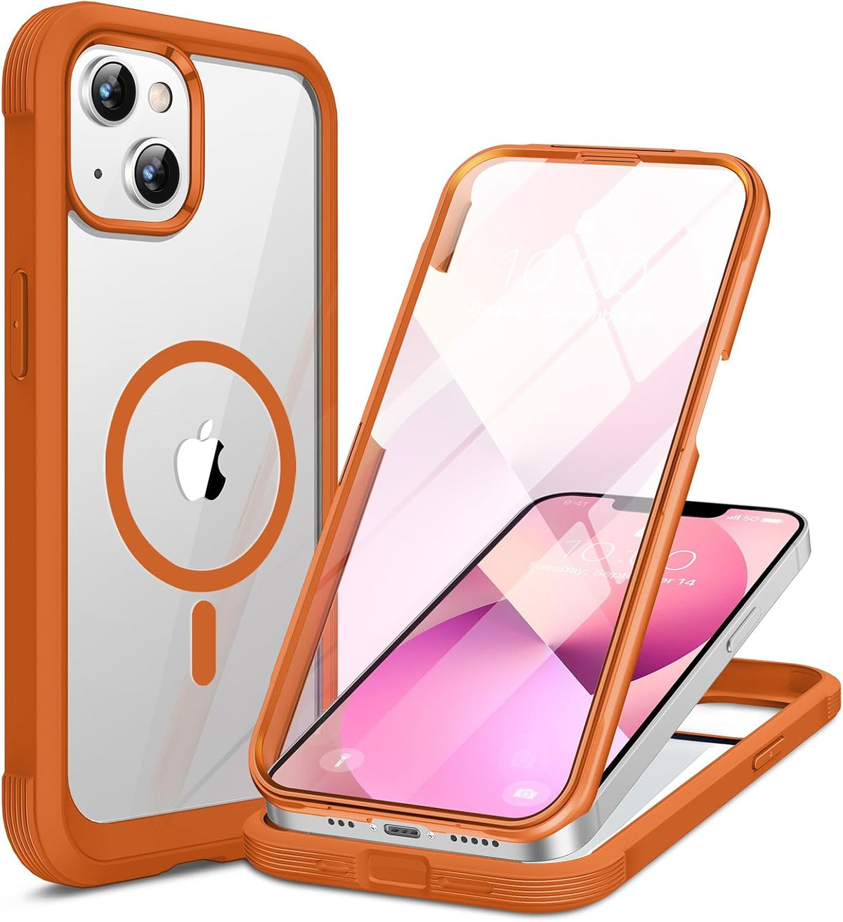 Clear Full-Body MagSafe Case for iPhone 17 Pro Max 6.9", Built-in Screen & Camera Protector