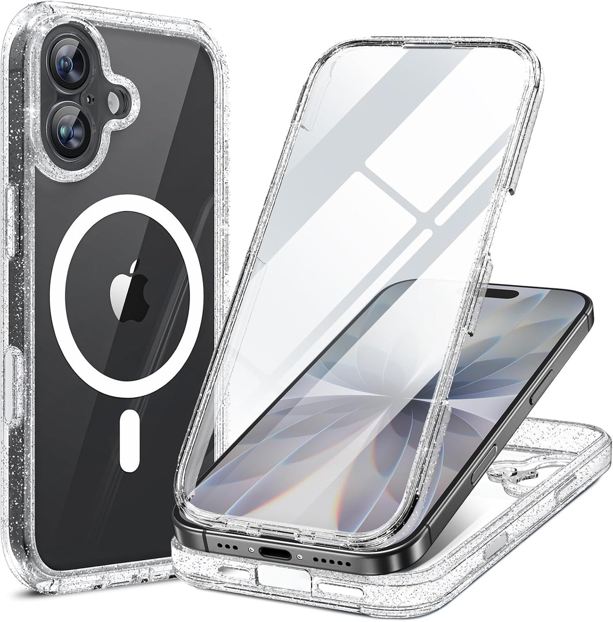 Clear Full-Body MagSafe Case for iPhone 17 Pro Max 6.9", Built-in Screen & Camera Protector