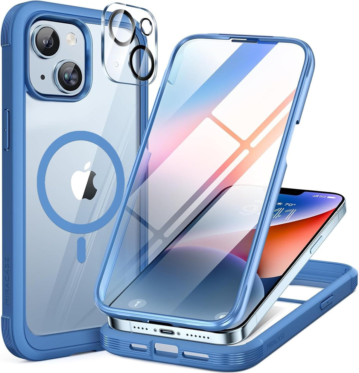 Clear Full-Body MagSafe Case for iPhone 17 Pro Max 6.9", Built-in Screen & Camera Protector