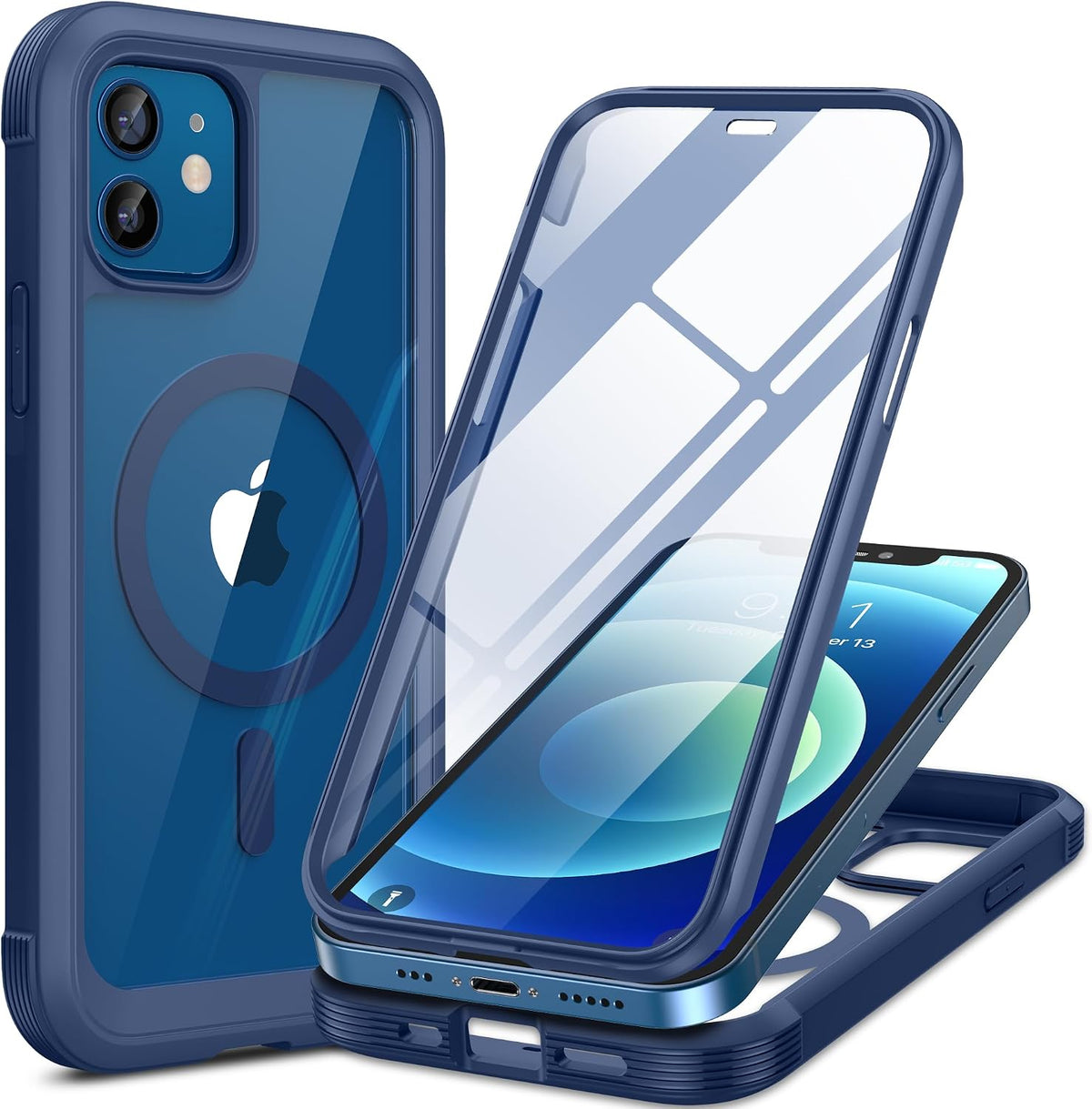 Clear Full-Body MagSafe Case for iPhone 17 Pro Max 6.9", Built-in Screen & Camera Protector
