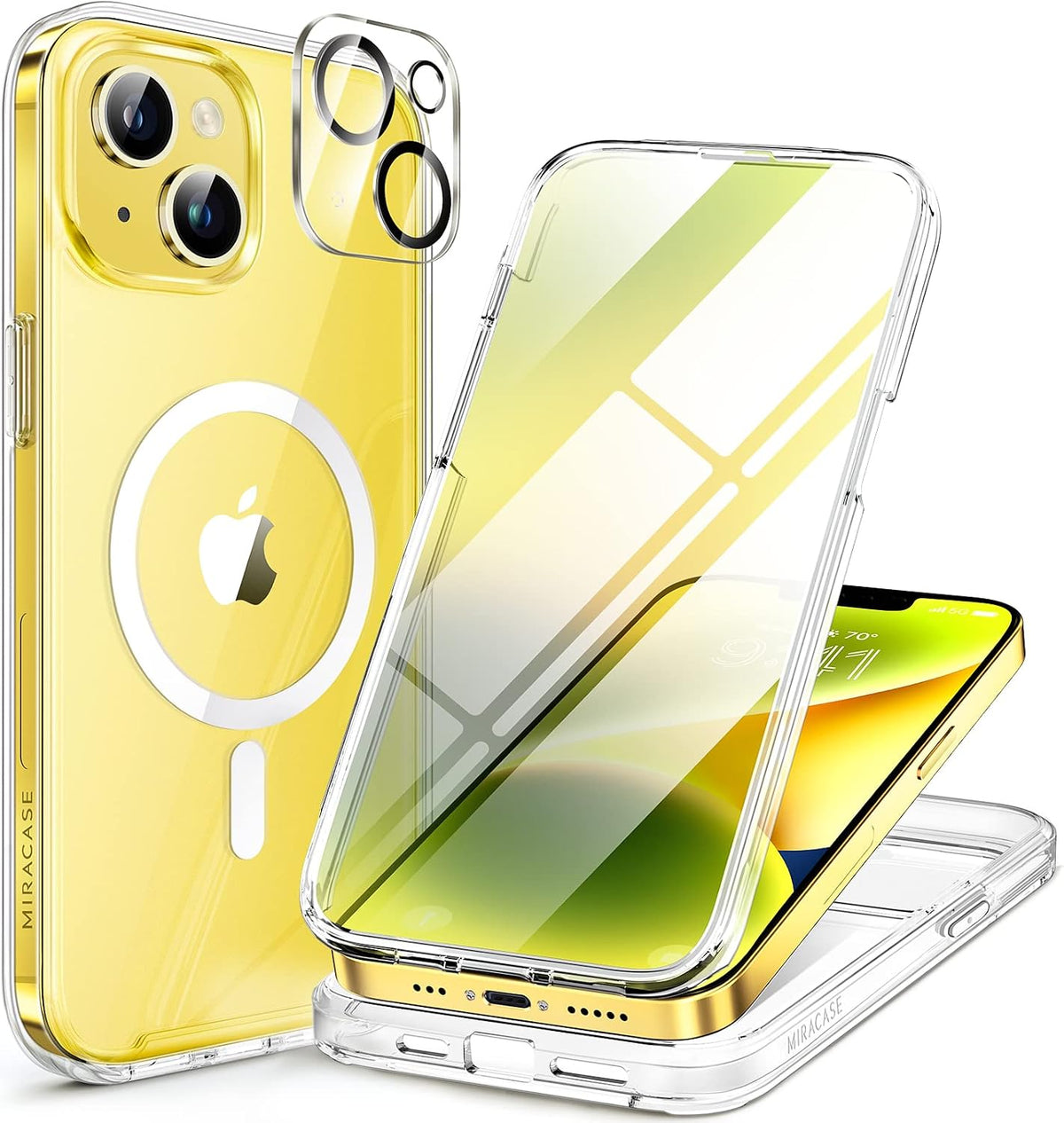 Clear Full-Body MagSafe Case for iPhone 17 Pro Max 6.9", Built-in Screen & Camera Protector