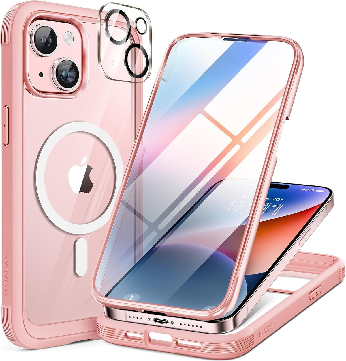Clear Full-Body MagSafe Case for iPhone 17 Pro Max 6.9", Built-in Screen & Camera Protector
