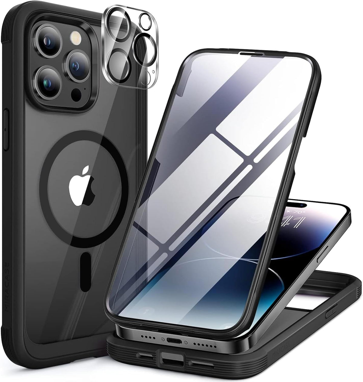 Clear Full-Body MagSafe Case for iPhone 17 Pro Max 6.9", Built-in Screen & Camera Protector