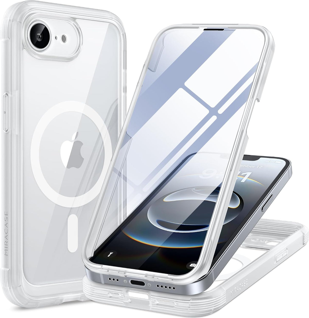 Clear Full-Body MagSafe Case for iPhone 17 Pro Max 6.9", Built-in Screen & Camera Protector