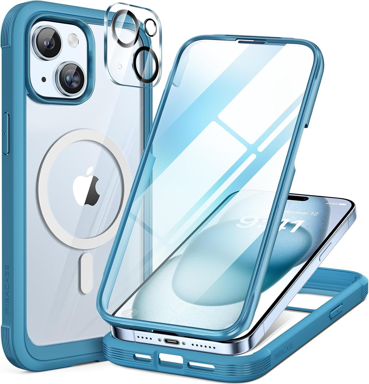 Clear Full-Body MagSafe Case for iPhone 17 Pro Max 6.9", Built-in Screen & Camera Protector