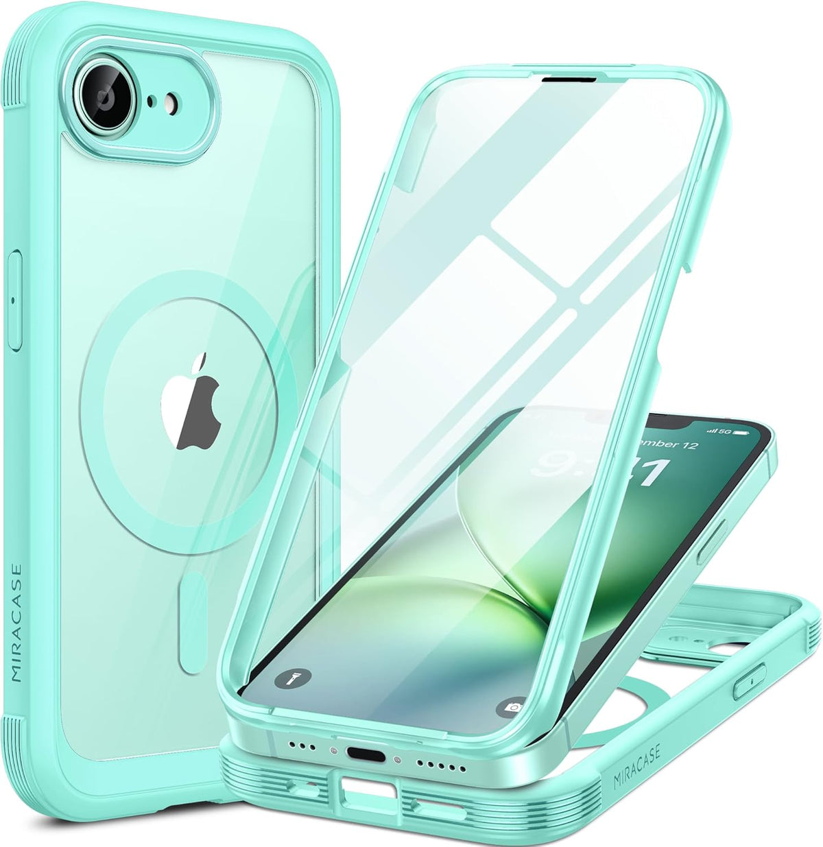 Clear Full-Body MagSafe Case for iPhone 17 Pro Max 6.9", Built-in Screen & Camera Protector