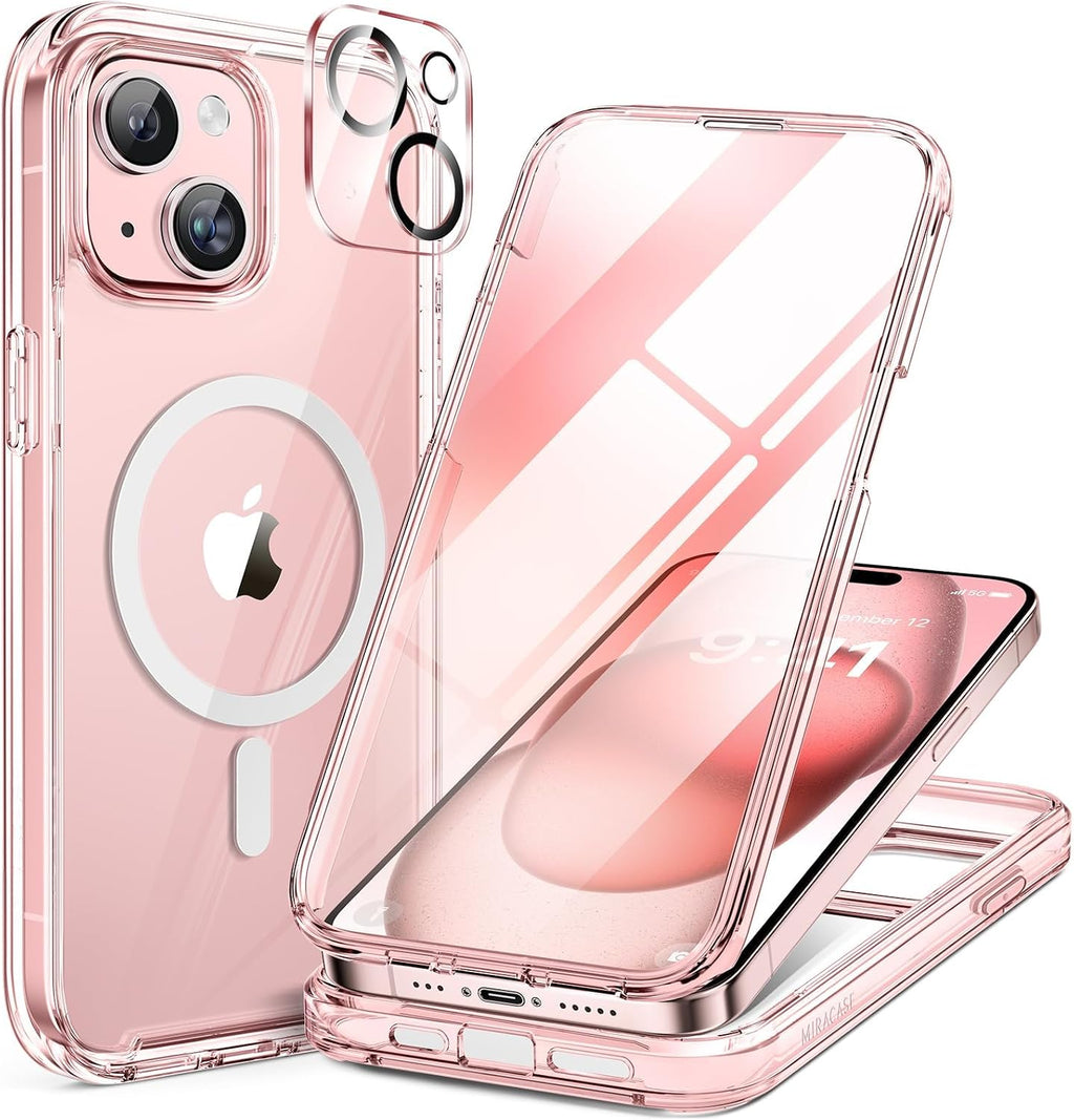Clear Full-Body MagSafe Case for iPhone 17 Pro Max 6.9", Built-in Screen & Camera Protector