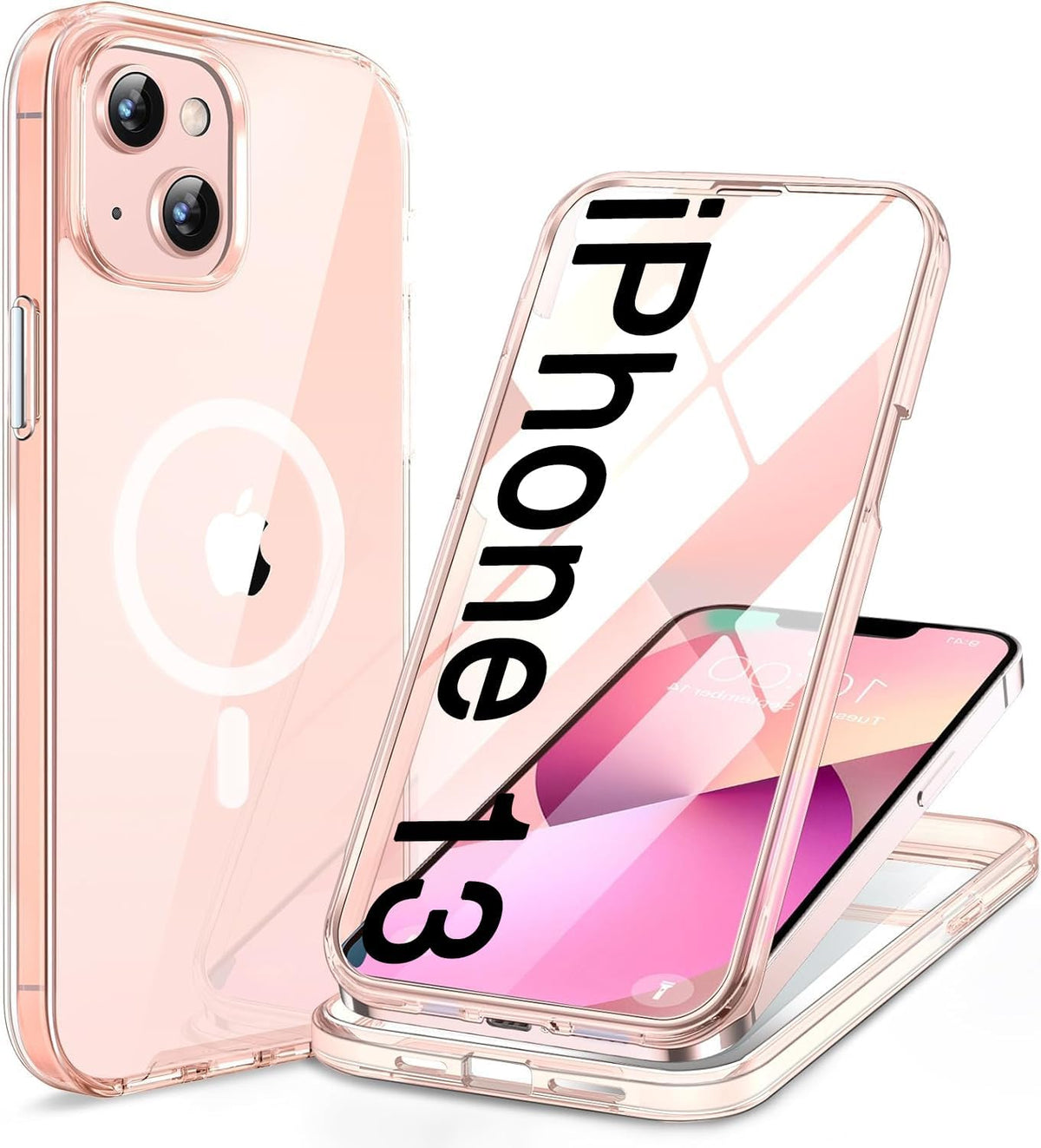 Clear Full-Body MagSafe Case for iPhone 17 Pro Max 6.9", Built-in Screen & Camera Protector