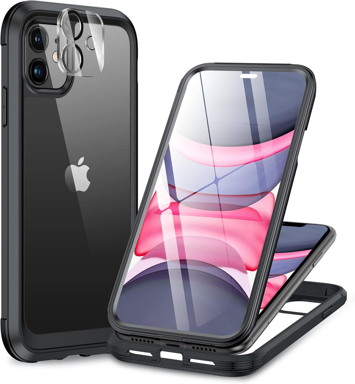 Clear Full-Body MagSafe Case for iPhone 17 Pro Max 6.9", Built-in Screen & Camera Protector