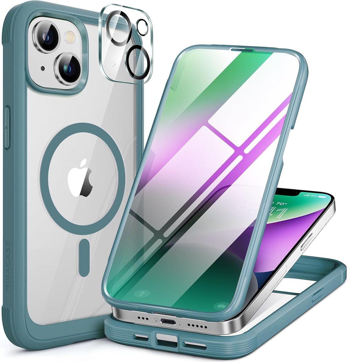 Clear Full-Body MagSafe Case for iPhone 17 Pro Max 6.9", Built-in Screen & Camera Protector