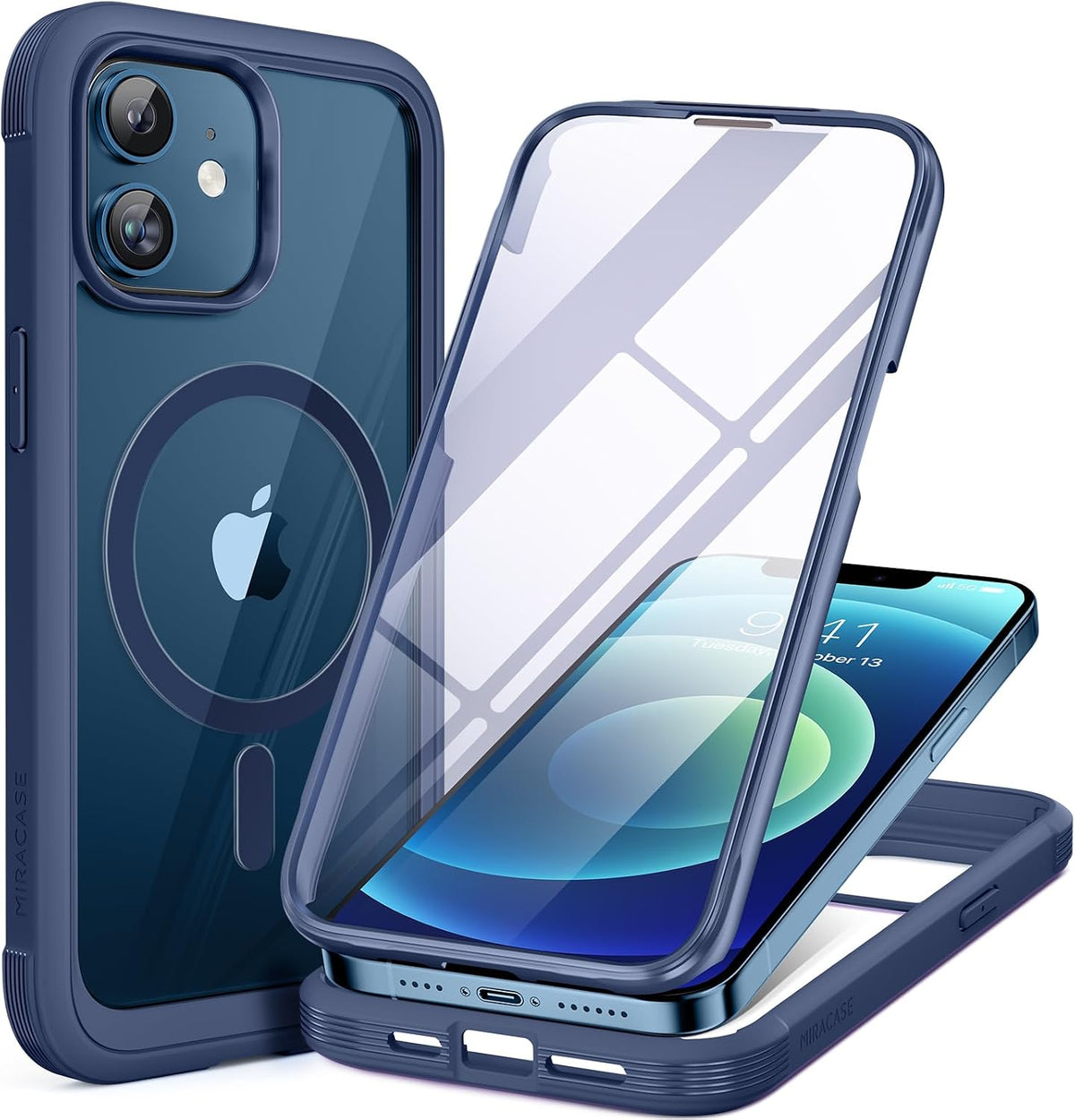 Clear Full-Body MagSafe Case for iPhone 17 Pro Max 6.9", Built-in Screen & Camera Protector