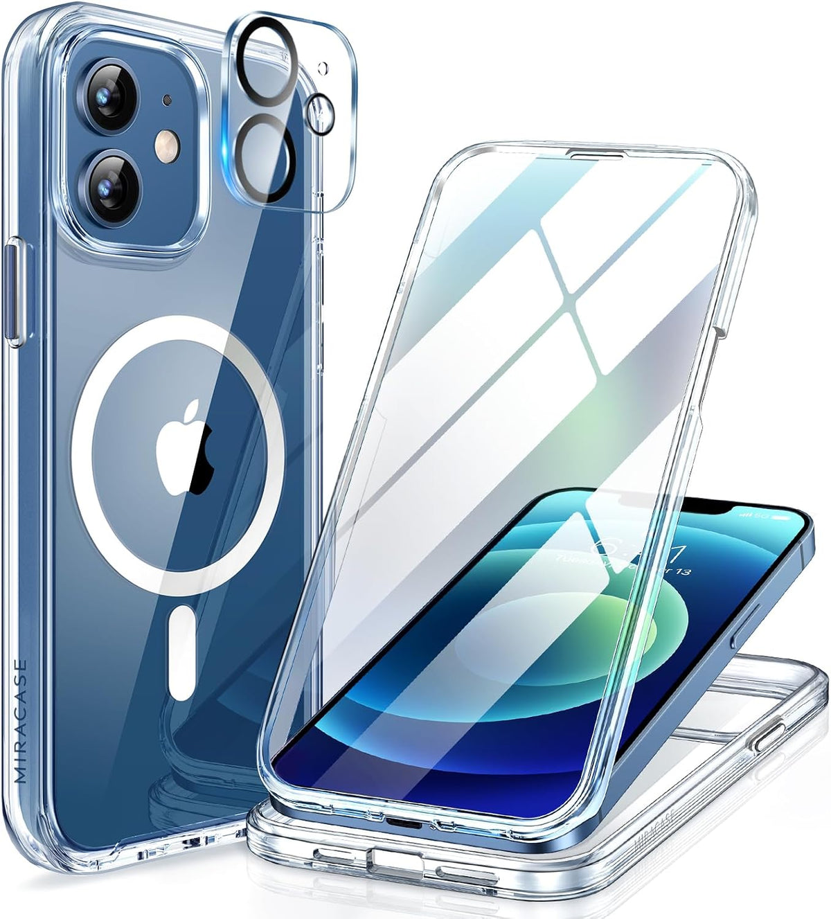 Clear Full-Body MagSafe Case for iPhone 17 Pro Max 6.9", Built-in Screen & Camera Protector