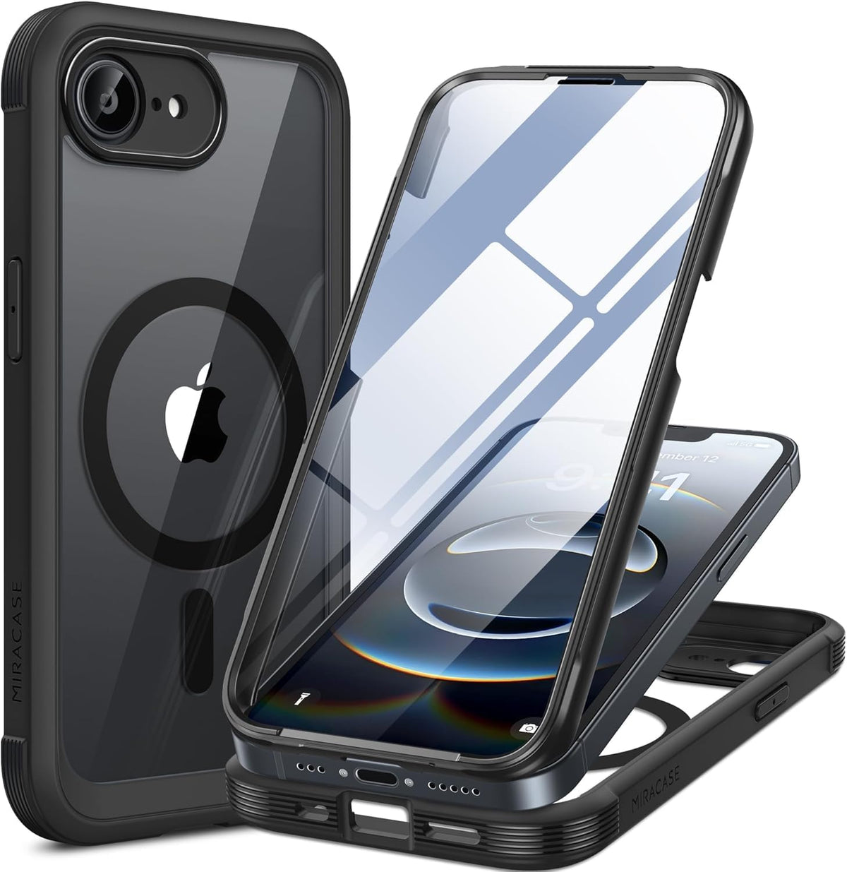 Clear Full-Body MagSafe Case for iPhone 17 Pro Max 6.9", Built-in Screen & Camera Protector