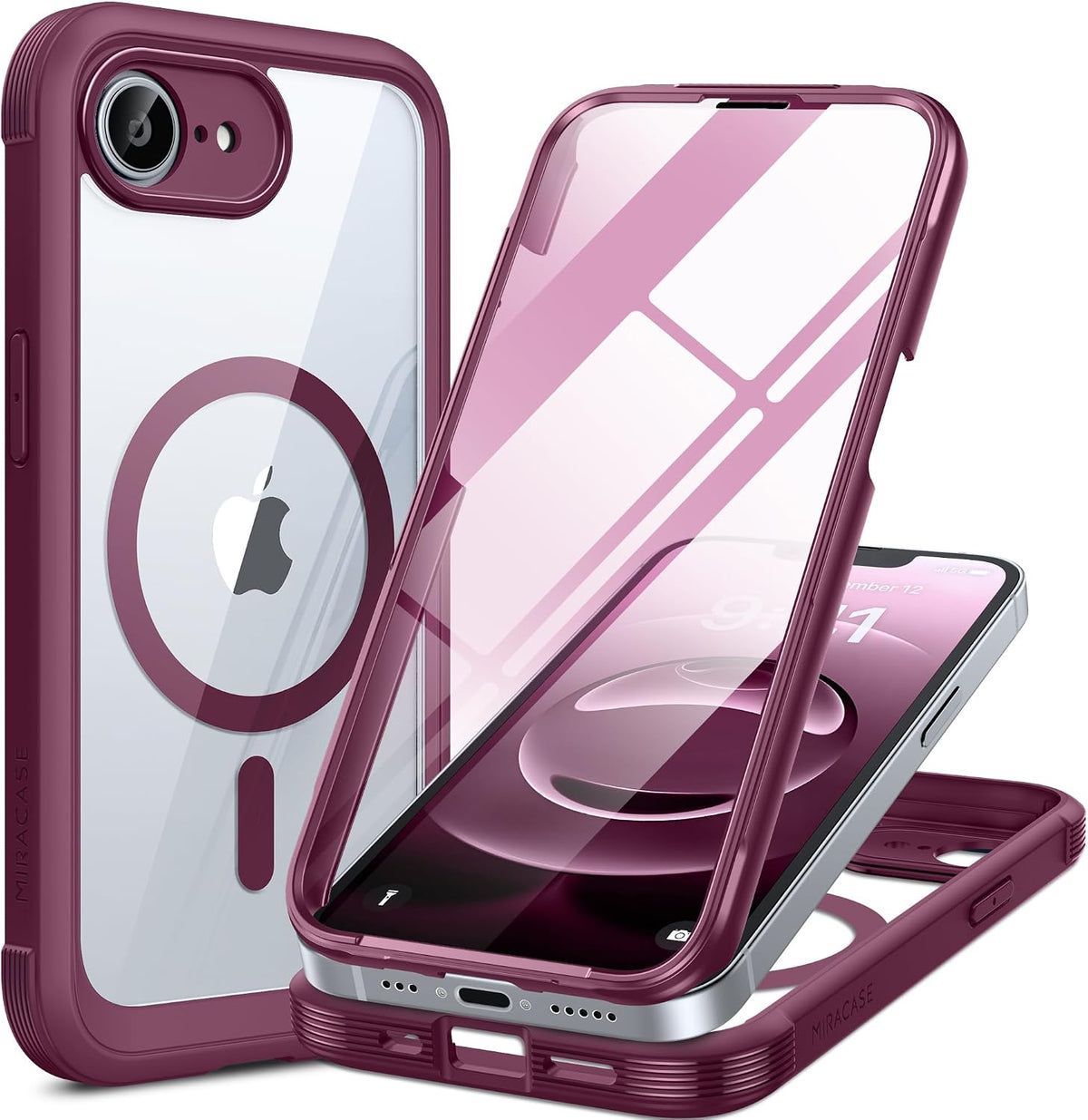 Clear Full-Body MagSafe Case for iPhone 17 Pro Max 6.9", Built-in Screen & Camera Protector