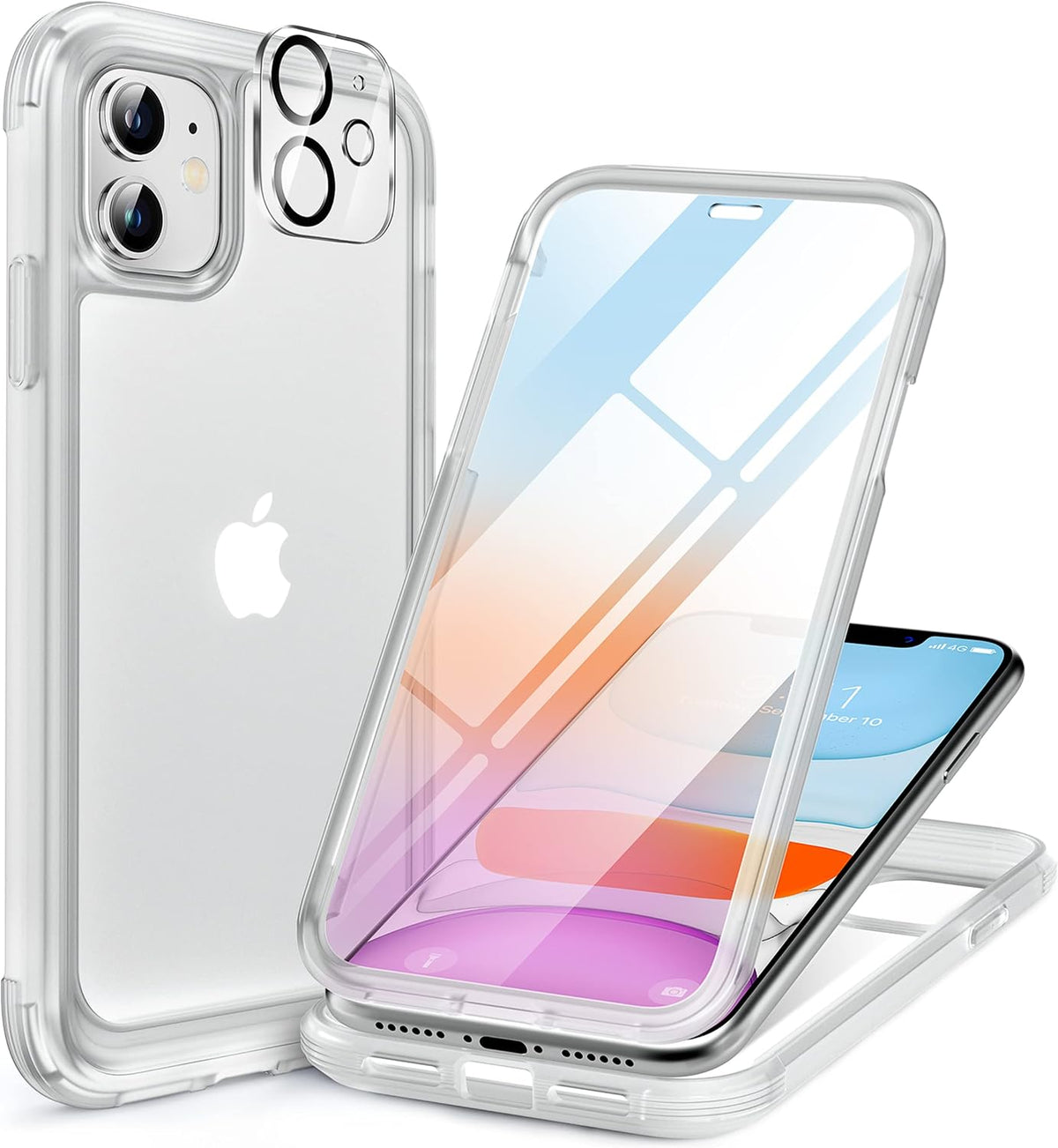 Clear Full-Body MagSafe Case for iPhone 17 Pro Max 6.9", Built-in Screen & Camera Protector