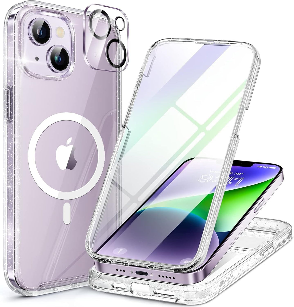 Clear Full-Body MagSafe Case for iPhone 17 Pro Max 6.9", Built-in Screen & Camera Protector