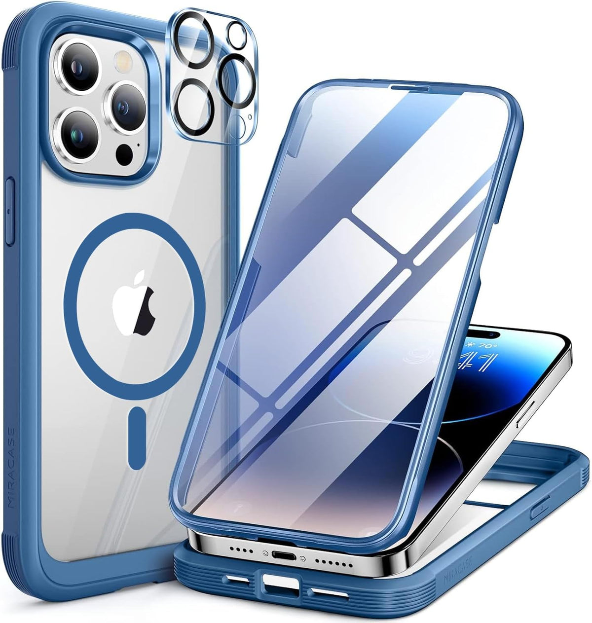 Clear Full-Body MagSafe Case for iPhone 17 Pro Max 6.9", Built-in Screen & Camera Protector