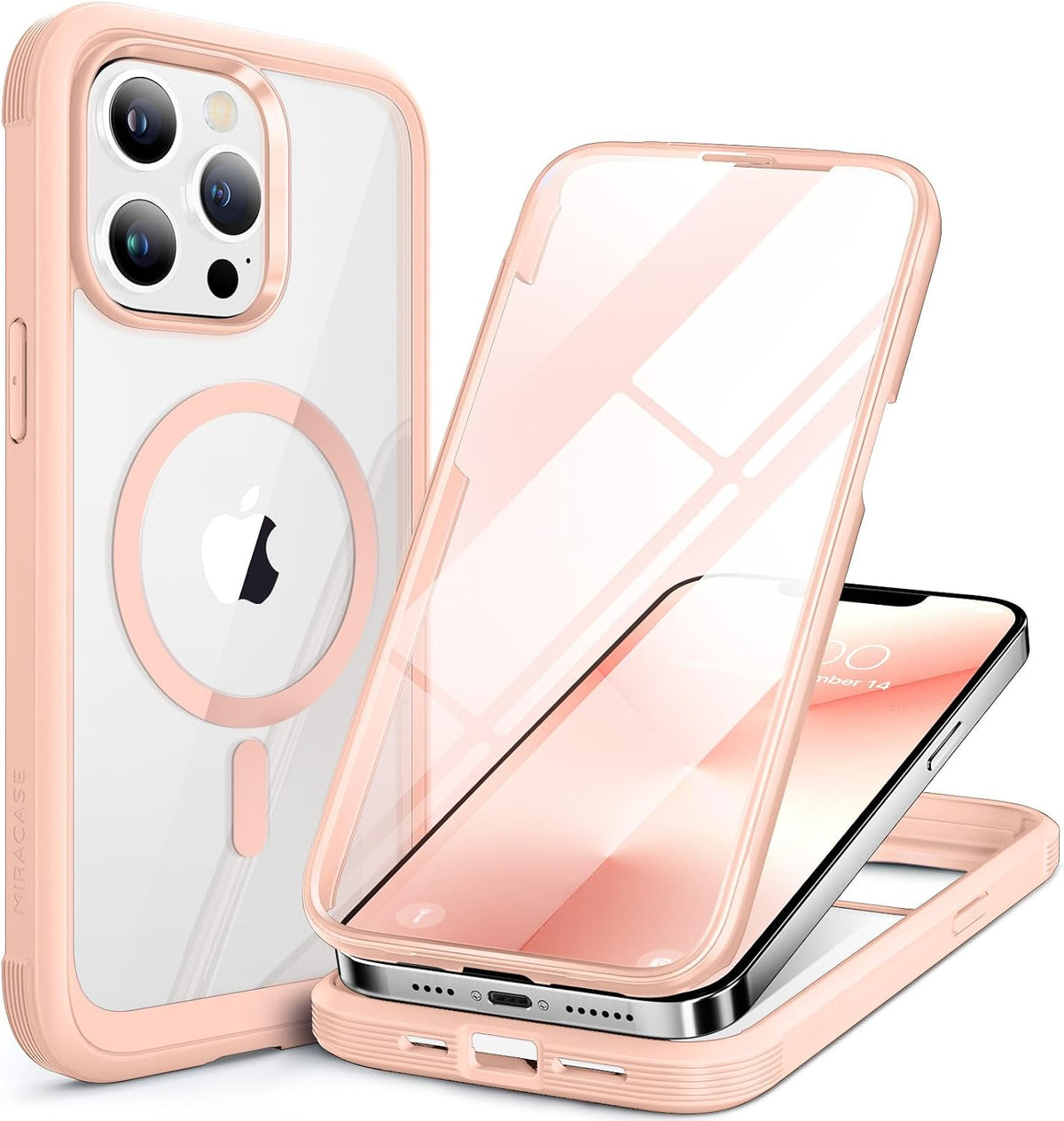 Clear Full-Body MagSafe Case for iPhone 17 Pro Max 6.9", Built-in Screen & Camera Protector