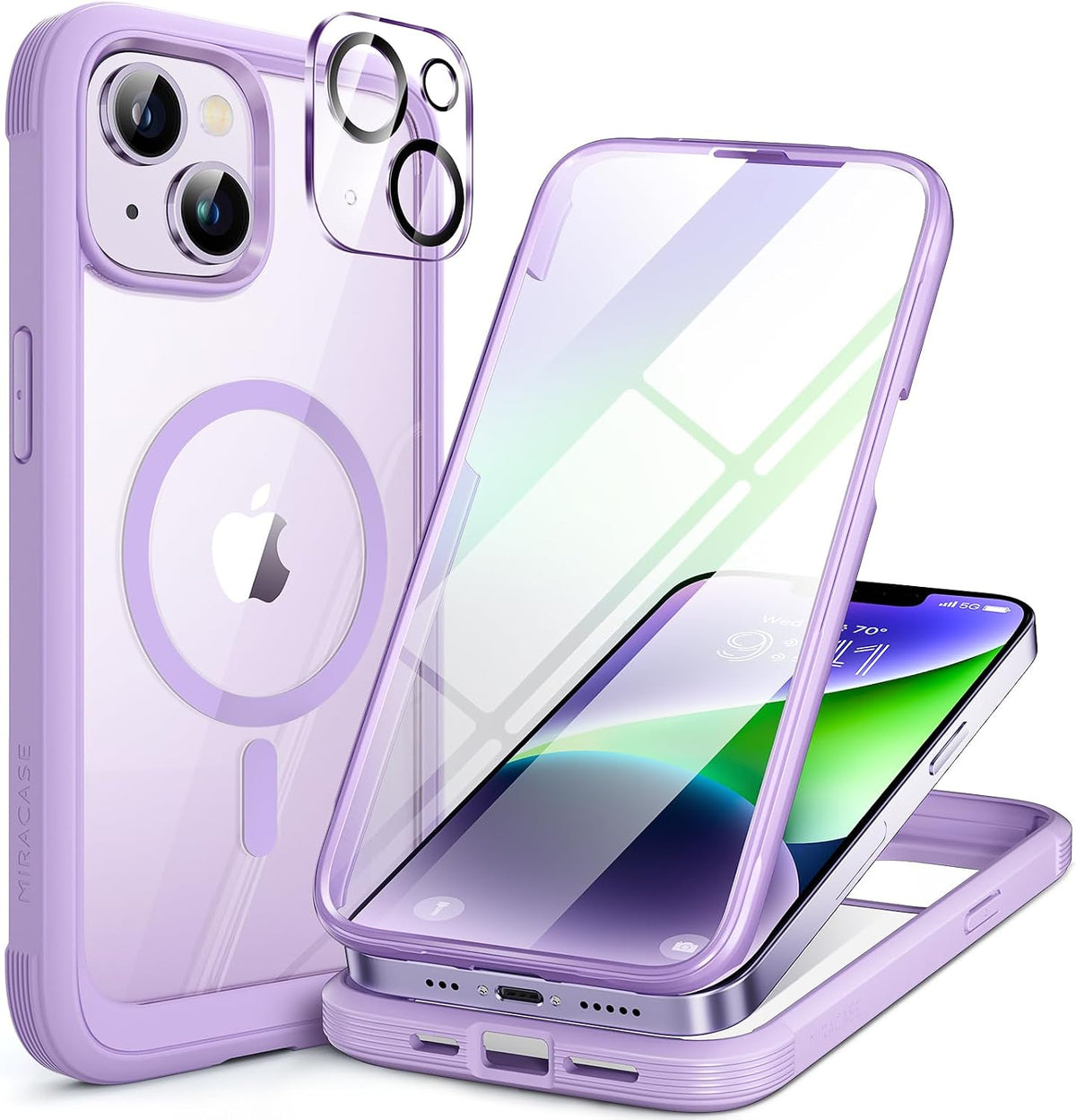 Clear Full-Body MagSafe Case for iPhone 17 Pro Max 6.9", Built-in Screen & Camera Protector