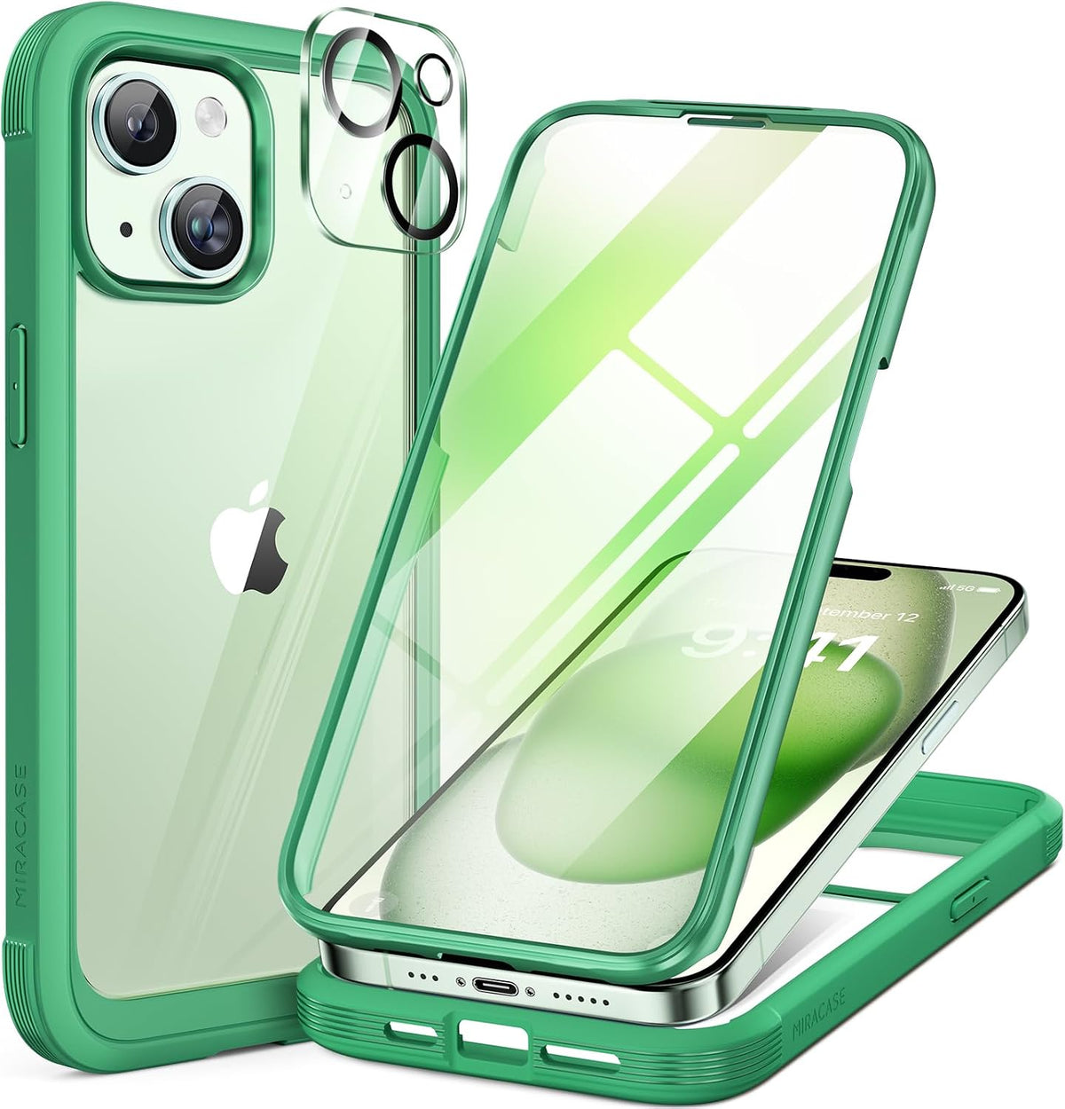 Clear Full-Body MagSafe Case for iPhone 17 Pro Max 6.9", Built-in Screen & Camera Protector