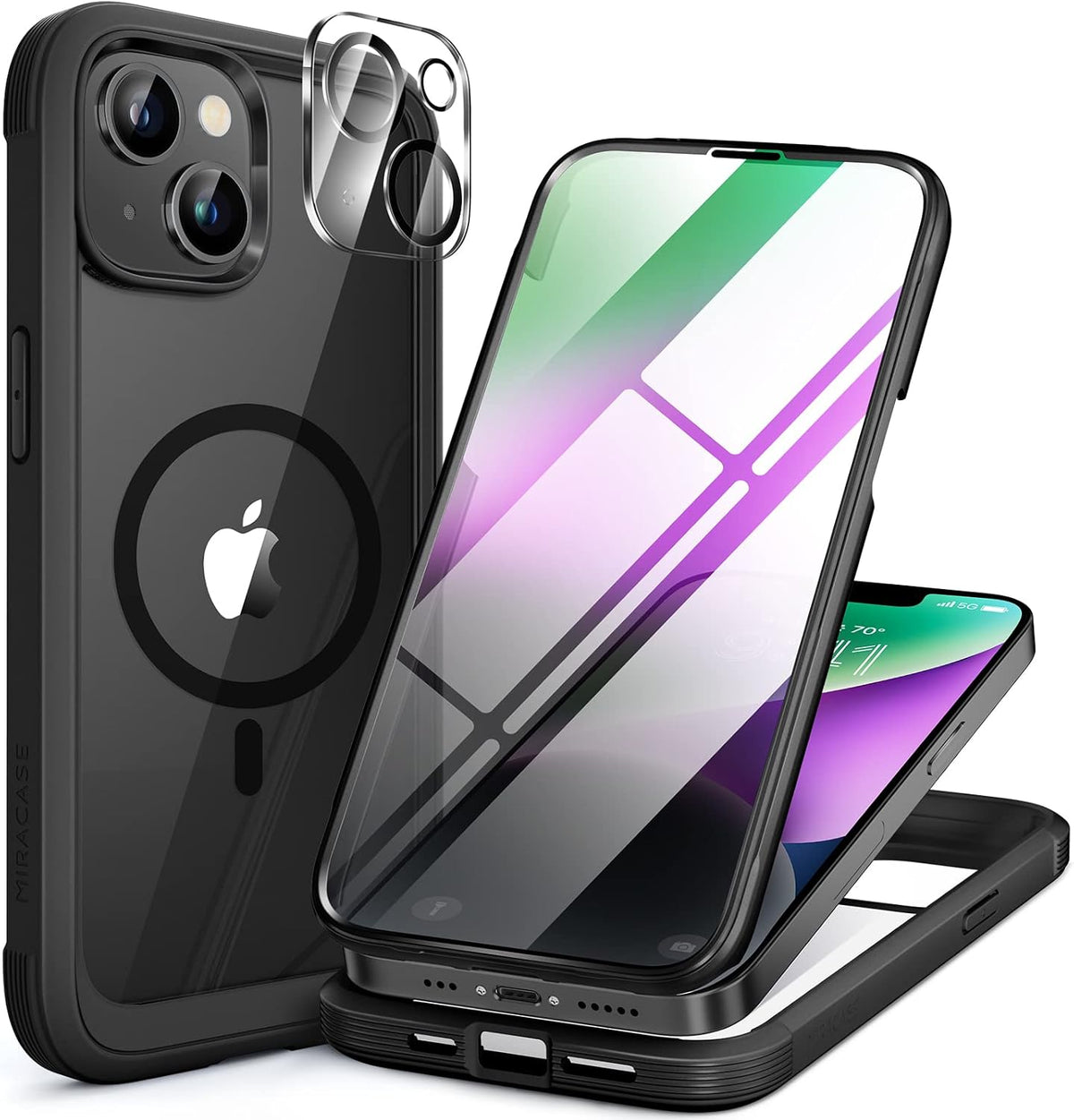 Clear Full-Body MagSafe Case for iPhone 17 Pro Max 6.9", Built-in Screen & Camera Protector