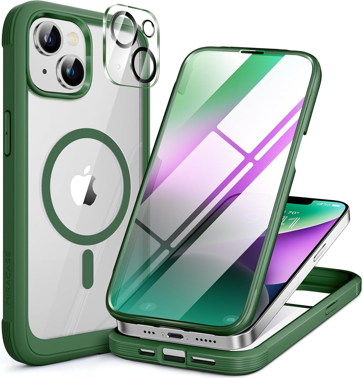 Clear Full-Body MagSafe Case for iPhone 17 Pro Max 6.9", Built-in Screen & Camera Protector