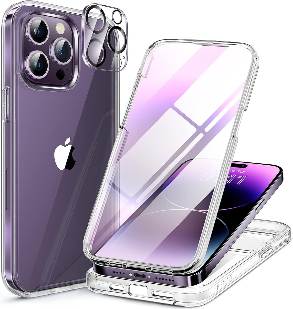 Clear Full-Body MagSafe Case for iPhone 17 Pro Max 6.9", Built-in Screen & Camera Protector