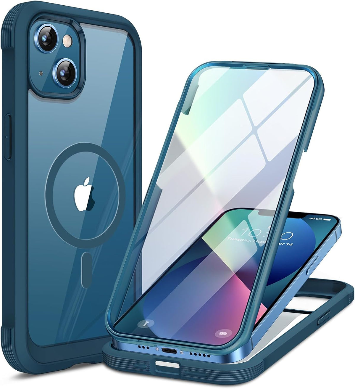 Clear Full-Body MagSafe Case for iPhone 17 Pro Max 6.9", Built-in Screen & Camera Protector