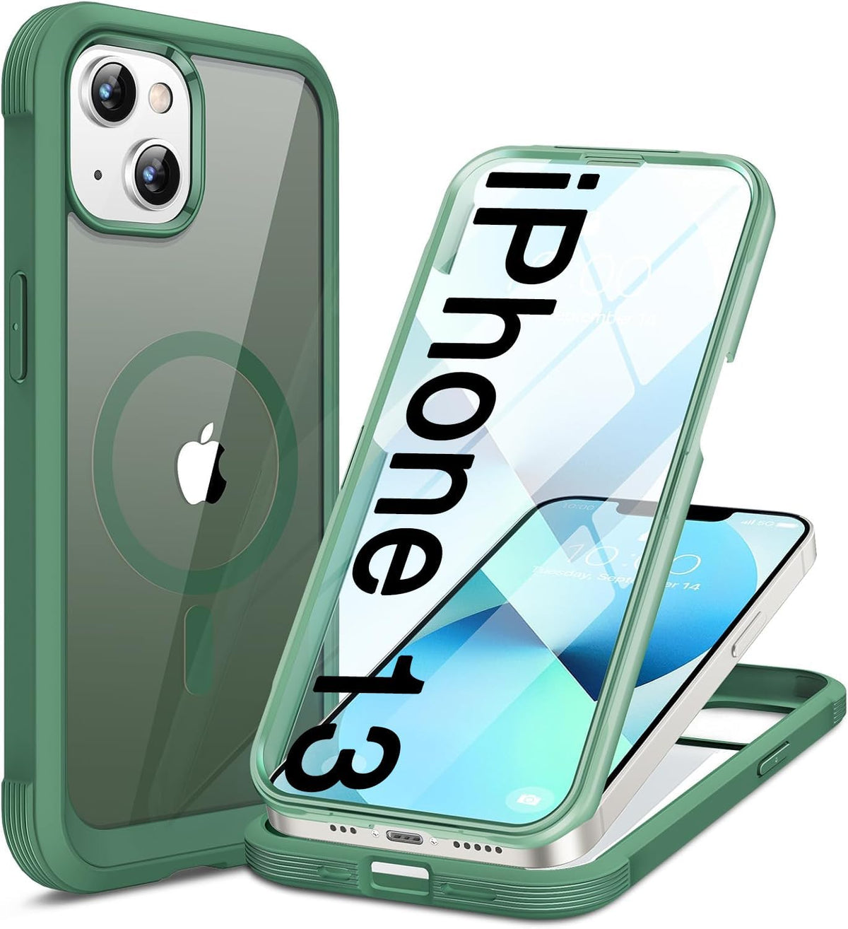 Clear Full-Body MagSafe Case for iPhone 17 Pro Max 6.9", Built-in Screen & Camera Protector
