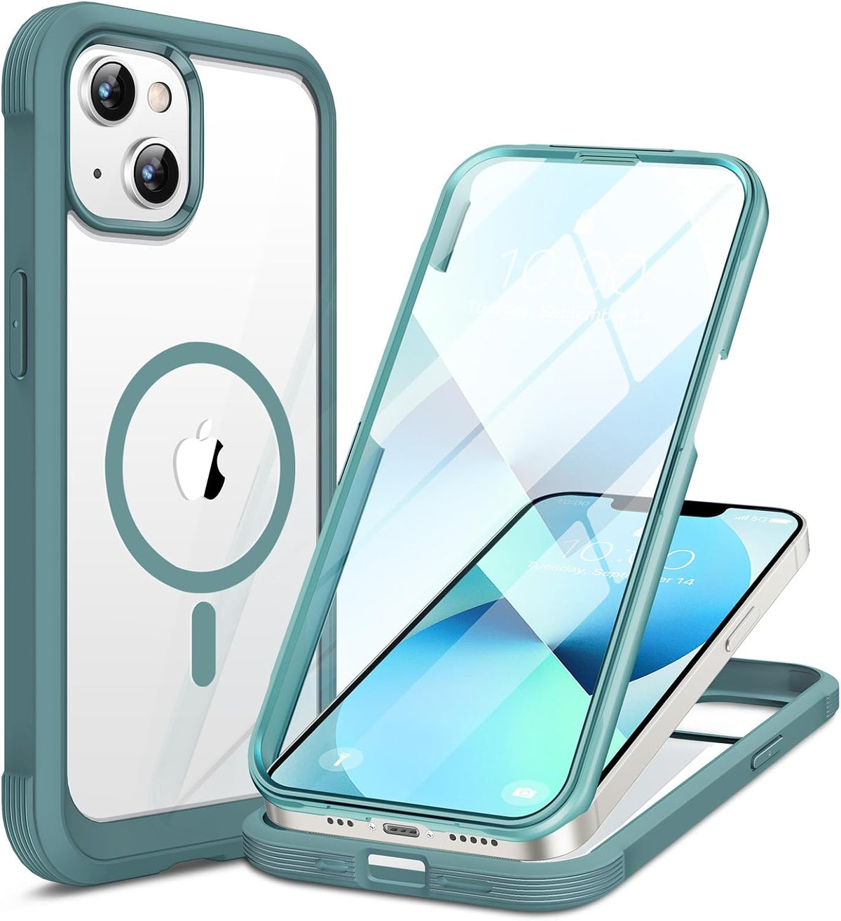 Clear Full-Body MagSafe Case for iPhone 17 Pro Max 6.9", Built-in Screen & Camera Protector