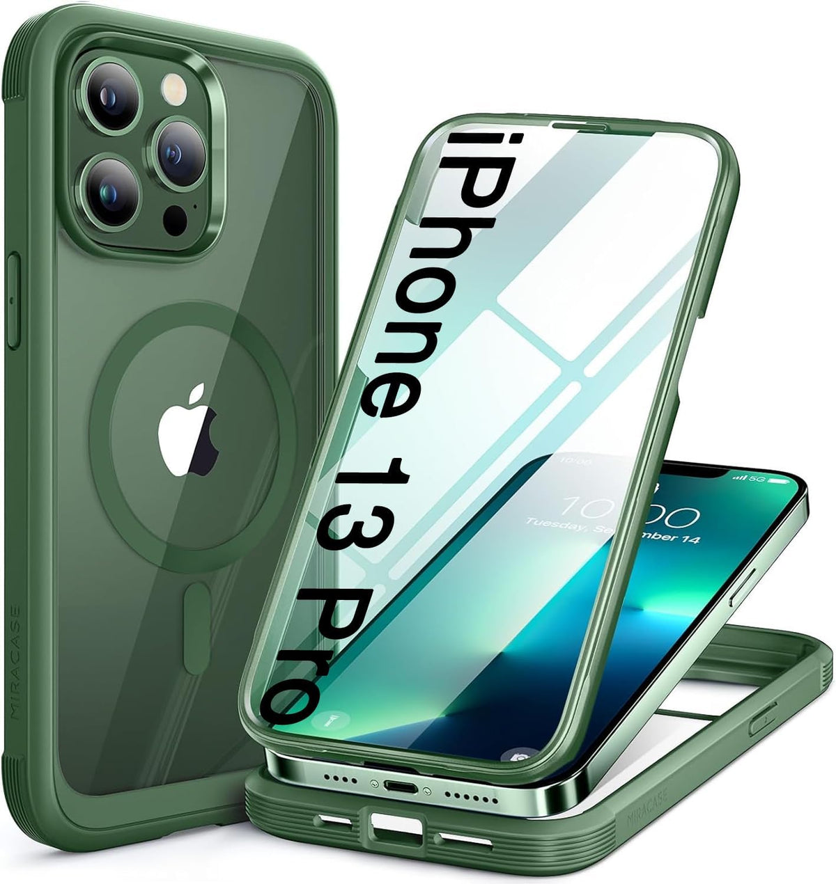 Clear Full-Body MagSafe Case for iPhone 17 Pro Max 6.9", Built-in Screen & Camera Protector