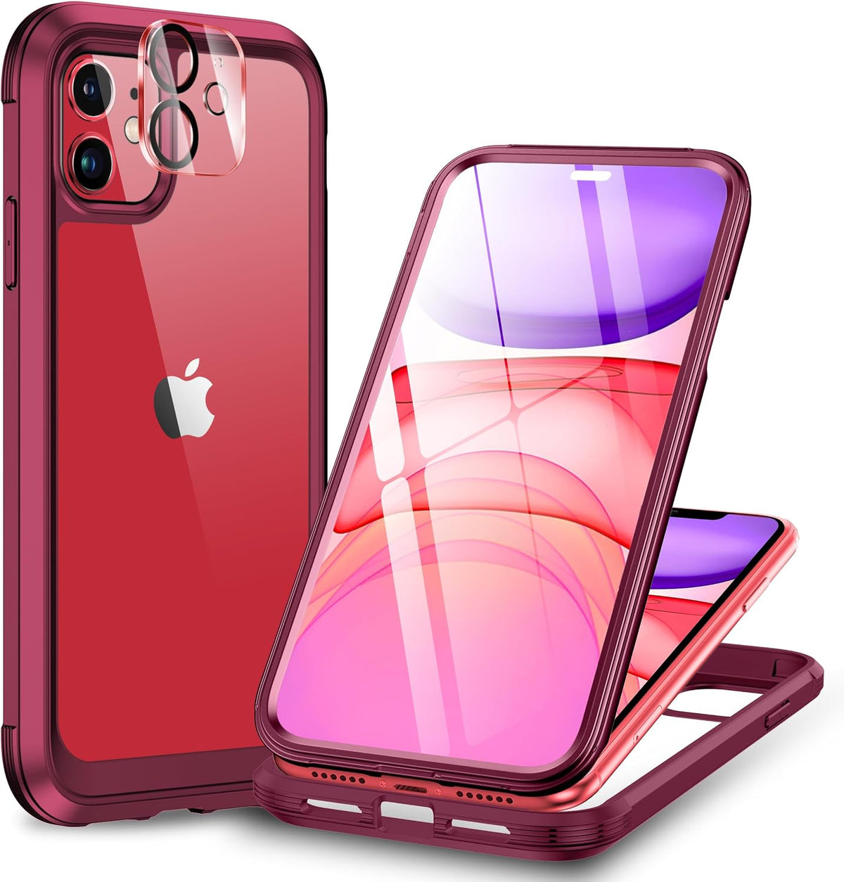 Clear Full-Body MagSafe Case for iPhone 17 Pro Max 6.9", Built-in Screen & Camera Protector
