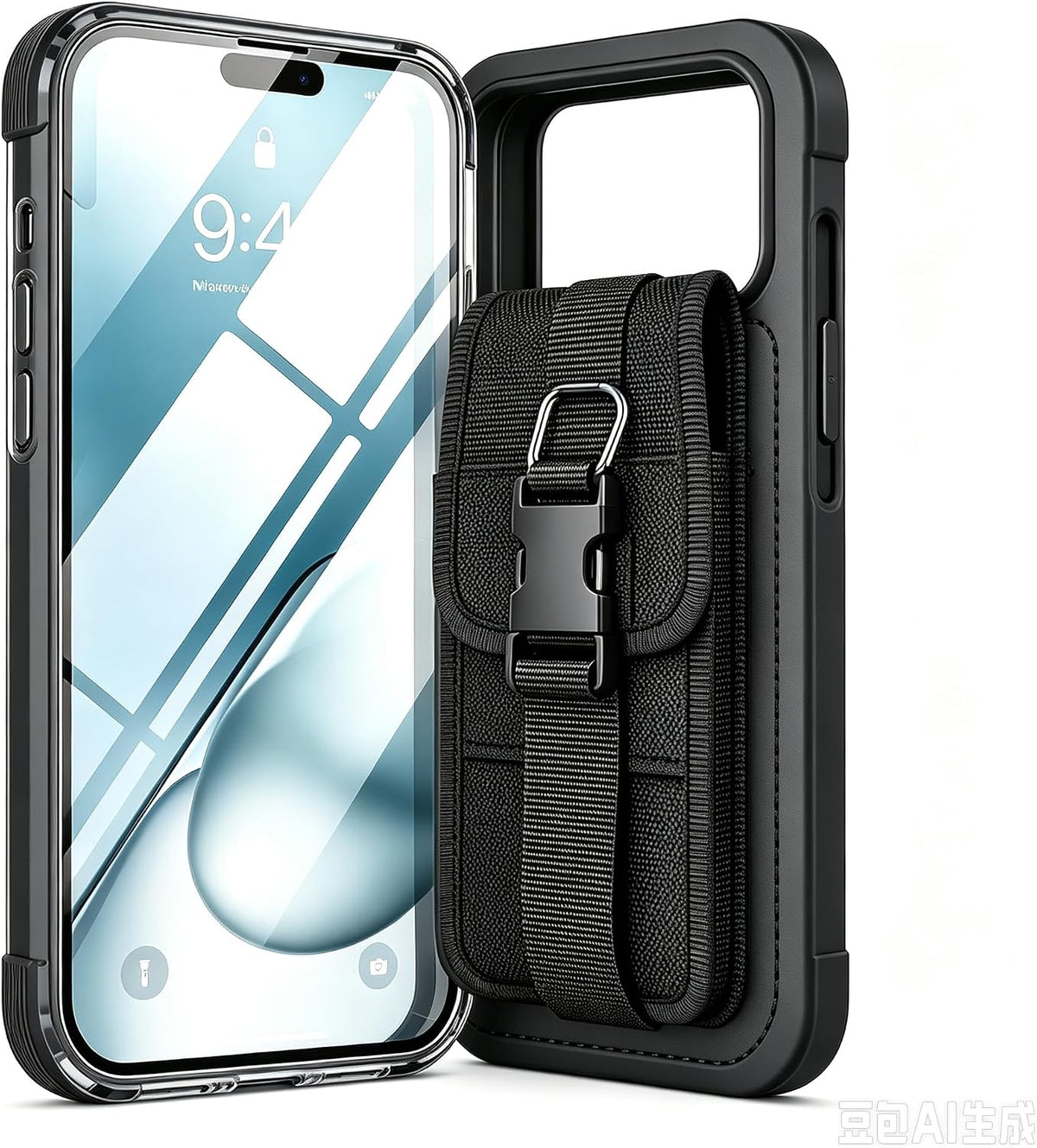 Clear Full-Body MagSafe Case for iPhone 17 Pro Max 6.9", Built-in Screen & Camera Protector