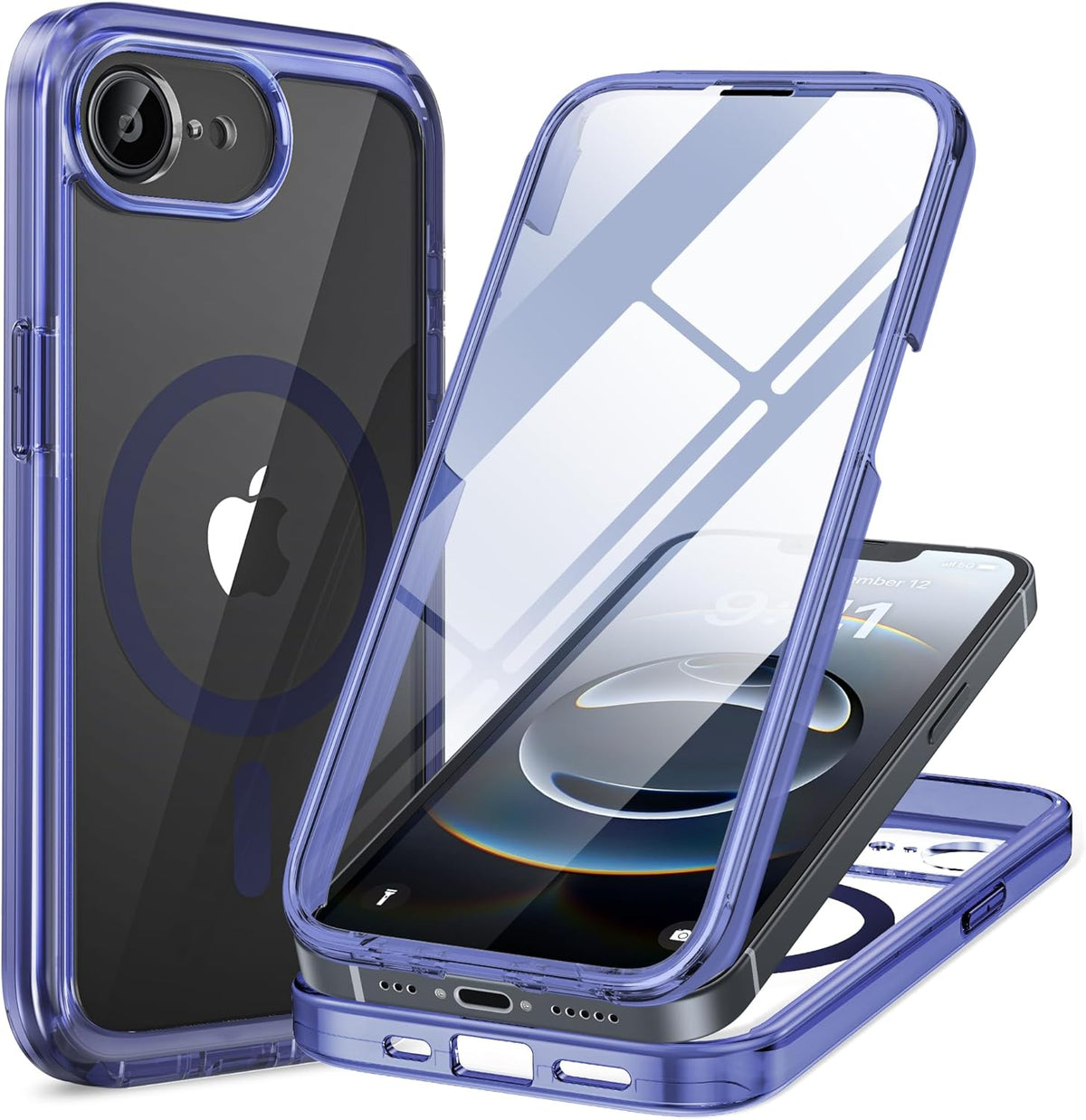 Clear Full-Body MagSafe Case for iPhone 17 Pro Max 6.9", Built-in Screen & Camera Protector